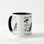 Fortune Teller prognostiziert einen finanziellen V Tasse (Vorderseite Links)