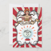 Fortune Teller Sinti und Roma Gender Reveal Party  Einladung (Vorderseite)