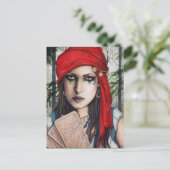Fortune Teller Tarot Postkarte (Stehend Vorderseite)