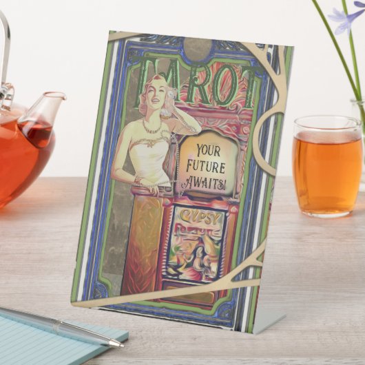 Fortune Teller Tarot Sockelschild (In Situ)