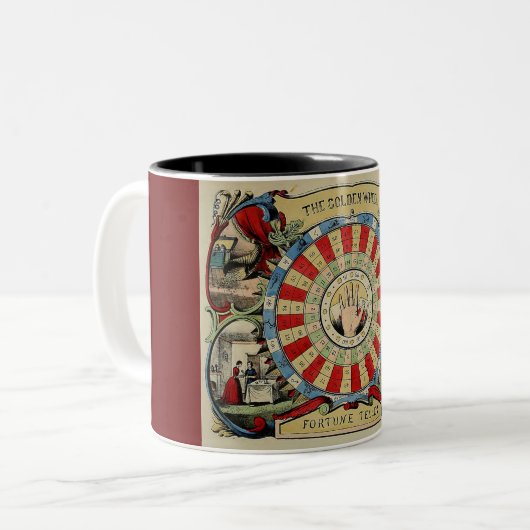 FORTUNE TELLER-TASSE ZWEIFARBIGE TASSE (Vorderseite Links)