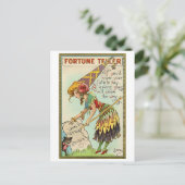 Fortune Teller Vintage Halloween Love Greeting Postkarte (Stehend Vorderseite)