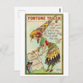 Fortune Teller Vintage Halloween Love Greeting Postkarte (Vorne/Hinten)