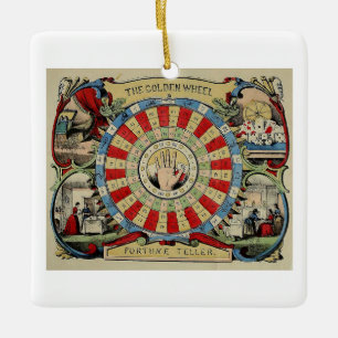 "FORTUNE-TELLER'S" CHRISTMAS ORNANATION KERAMIKORNAMENT