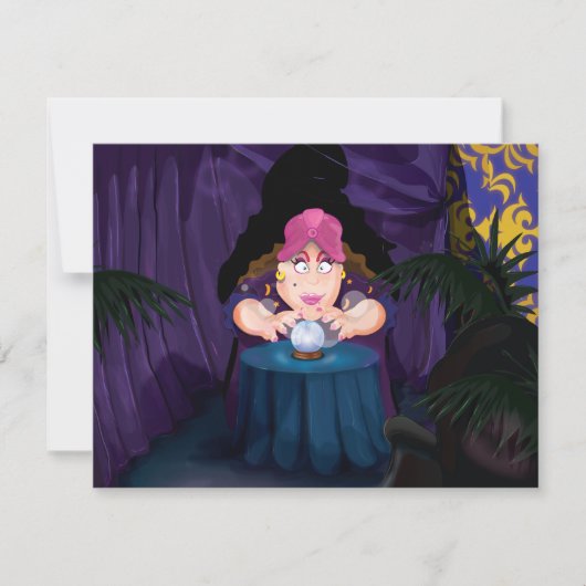 Fortune Tellers Tent Einladung (Vorderseite)