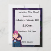 Fortune Tellers Tent Einladung (Rückseite)