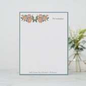 Fortune Viel Glück Horseshoe Floral Personalize (Stehend Vorderseite)