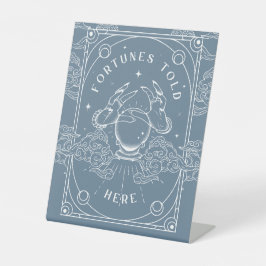 Fortunes hier blau sockelschild