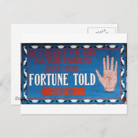 Fortunes Told Postkarte (Vorne/Hinten)