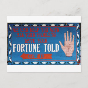 Fortunes Told Postkarte