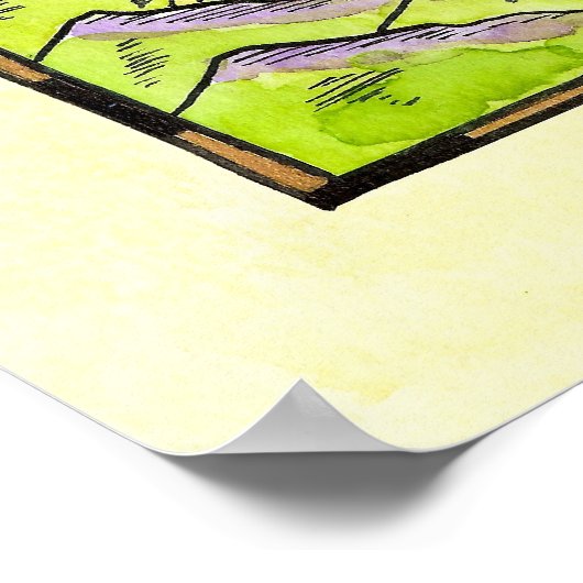 Fortunicity Fantasy Map Poster (Ecke)