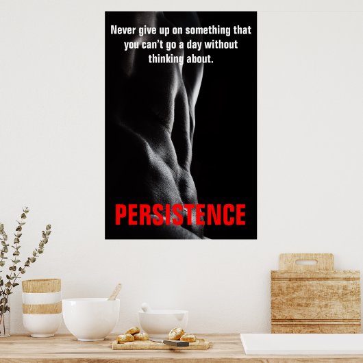 Fortwährende Bodybuilding Poster (Küche)