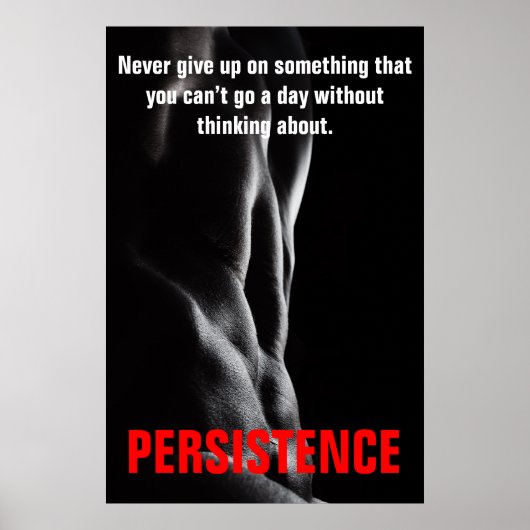 Fortwährende Bodybuilding Poster (Vorne)