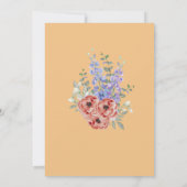 Forty and Fabulous Elegant Woman's 40th Birthday  Einladung (Rückseite)