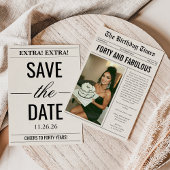 Forty And Fabulous Photo 40th Birthday Einladung