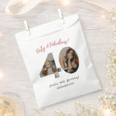 Forty & Fabulous Custom Photo 40th Birthday  Geschenktütchen (Ausgeschnitten)