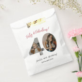 Forty & Fabulous Custom Photo 40th Birthday  Geschenktütchen (Versiegelt)