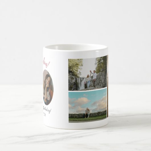 Forty & Fabulous Custom Photo 40th Birthday Kaffeetasse (Mittel)