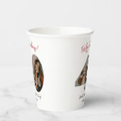 Forty & Fabulous Custom Photo 40th Birthday Pappbecher (Links)