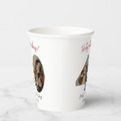 Forty & Fabulous Custom Photo 40th Birthday Pappbecher (Rechts)