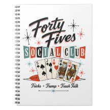 Forty Fives Social Club Retro-Notizbuch
