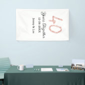 Forty years together black pink glitter bold lette banner (Messeveranstaltung)