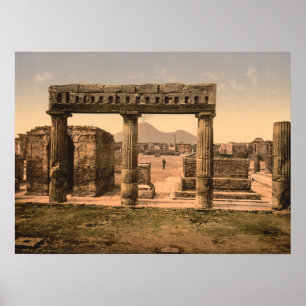 Forum, Pompeji, Kampanien, Italien Poster