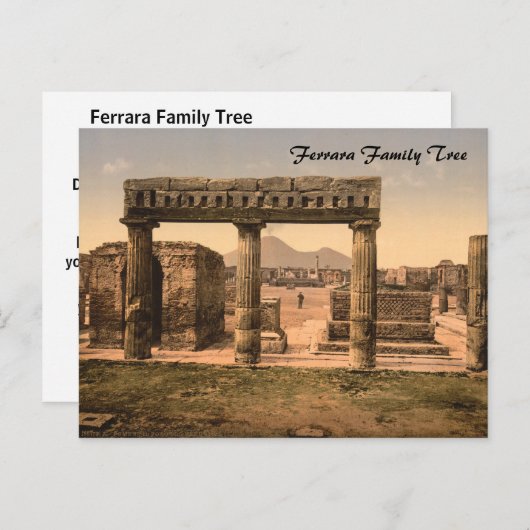 Forum, Pompeji, Kampanien, Italien Postkarte (Vorne/Hinten)