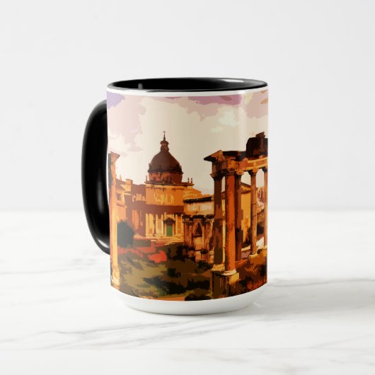 Forum Romanum Architektur Italien Tasse (Vorderseite Links)