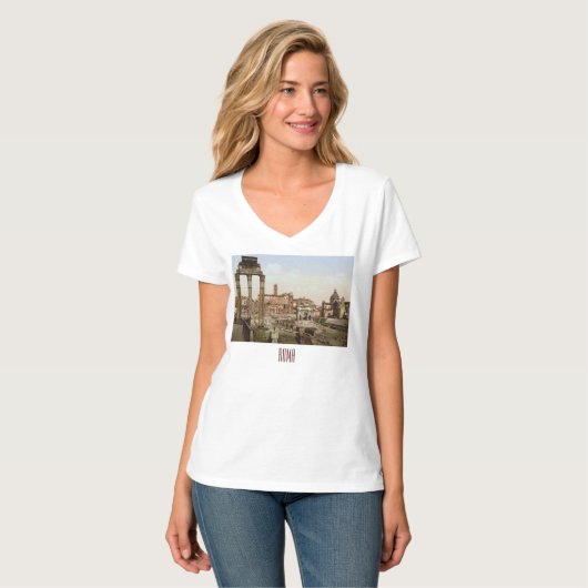 Forum Romanum (c. 1900) T-Shirt (Vorderseite Vollansicht)