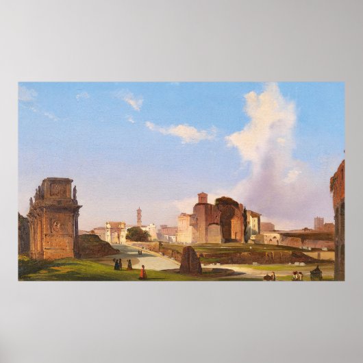 Forum Romanum mit dem Konstantiner Bogen Poster (Vorne)
