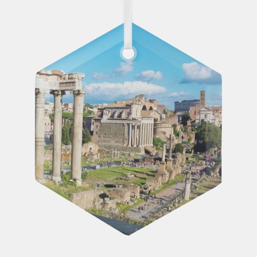 Forum Romanum Ornament Aus Glas (Vorderseite)