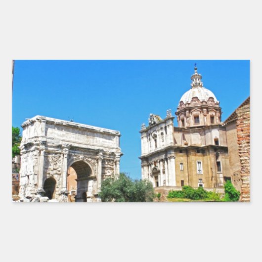 Forum Romanum Rechteckiger Aufkleber (Vorderseite)