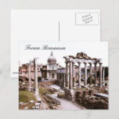 Forum Romanum, Rom, Italien Postkarte (Vorne/Hinten)