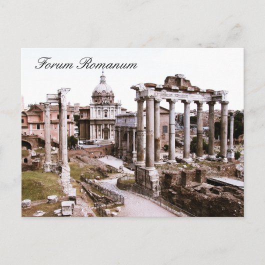 Forum Romanum, Rom, Italien Postkarte (Vorderseite)
