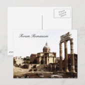 Forum Romanum, Rom, Italien Postkarte (Vorne/Hinten)
