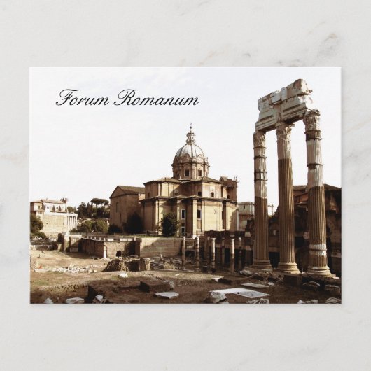 Forum Romanum, Rom, Italien Postkarte (Vorderseite)