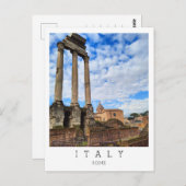 Forum Romanum, Rom, Italien Postkarte (Vorne/Hinten)