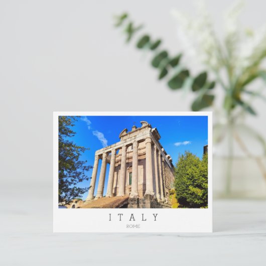 Forum Romanum, Rom, Italien Postkarte (Stehend Vorderseite)