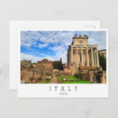 Forum Romanum, Rom, Italien Postkarte (Vorne/Hinten)