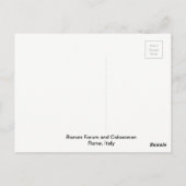 Forum Romanum und Kolosseum Postkarte (Rückseite)