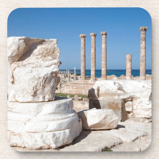 Forum Romanum und Reste der Statue, Sabratha, AZ Untersetzer (Vorderseite)