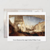 Forum Romanum von Joseph Mallord William Turner Postkarte (Vorne/Hinten)