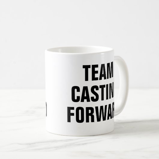 Forward Casting des Fischereiteams Kaffeetasse (VorderseiteRechts)