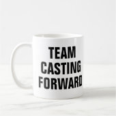Forward Casting des Fischereiteams Kaffeetasse (Links)