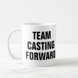 Forward Casting des Fischereiteams Kaffeetasse