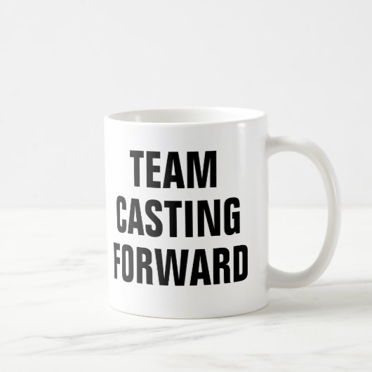 Forward Casting des Fischereiteams Kaffeetasse (Rechts)