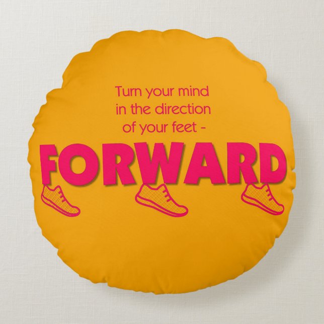 FORWARD Collection Rundes Kissen (Vorderseite)