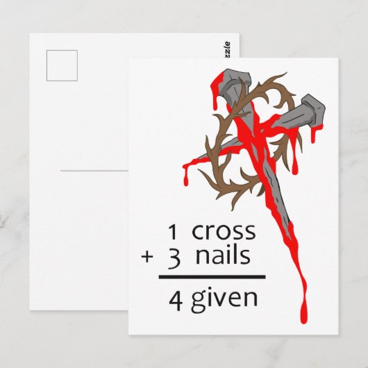 Forward Cross Postkarte (Vorne/Hinten)