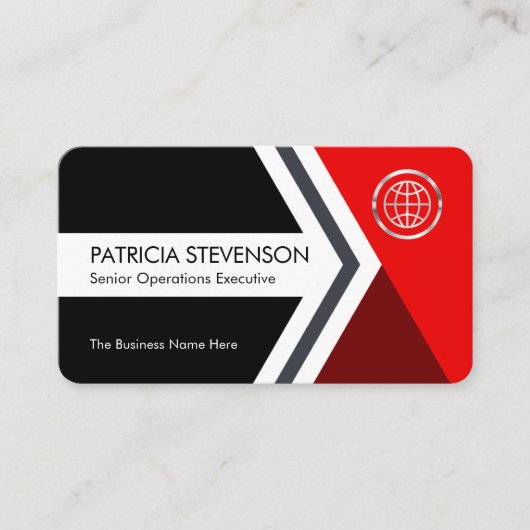 Forward Moving Arrowhead To Success Visitenkarte (Vorderseite)